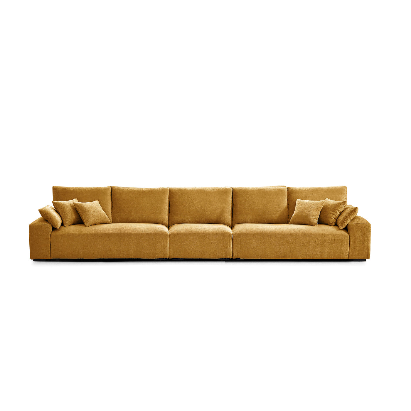 The Empress Gray Sofa Set-Yellow-175.6"