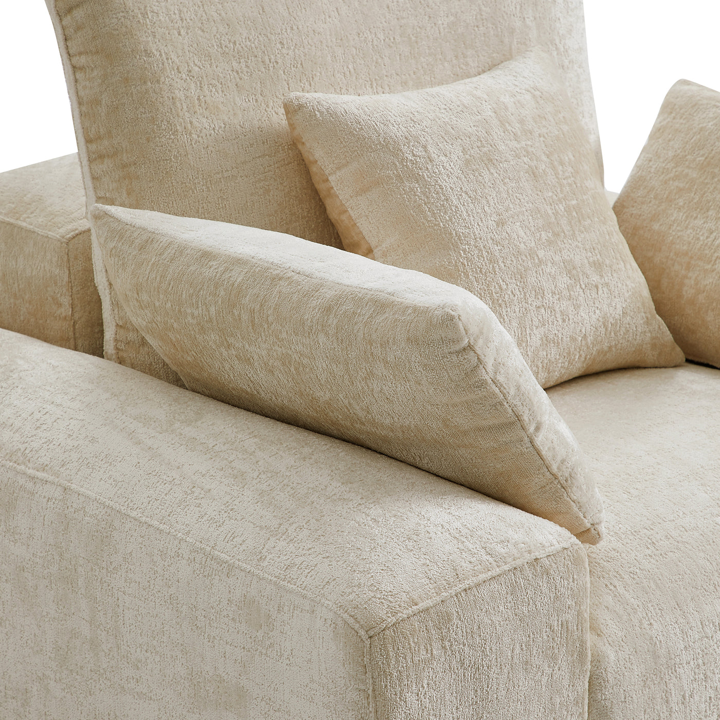 The Empress Gray Armchair-Beige