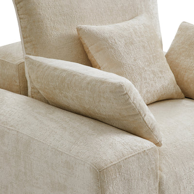 The Empress Gray Armchair-Beige