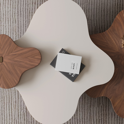 CloudBloom Layered Coffee Table