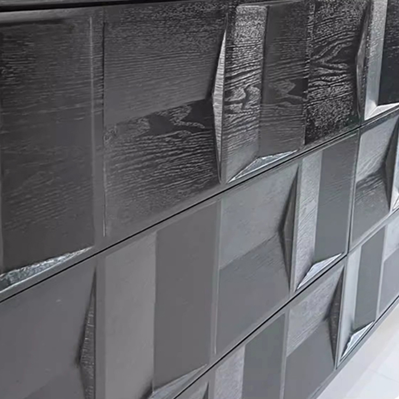 Kenzo Geometric Wood Sideboard