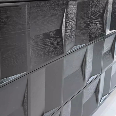 Kenzo Geometric Wood Sideboard