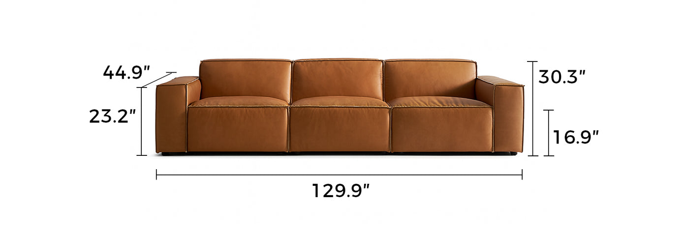 Kendall Italian Top Grain Leather Sofa