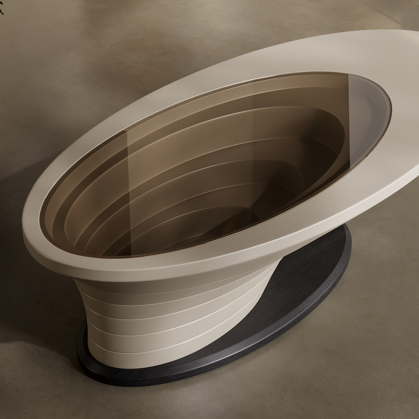 Multi Ring Glass Coffee Table