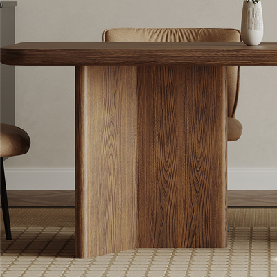 Orin Rounded-Edge Walnut Dining Table