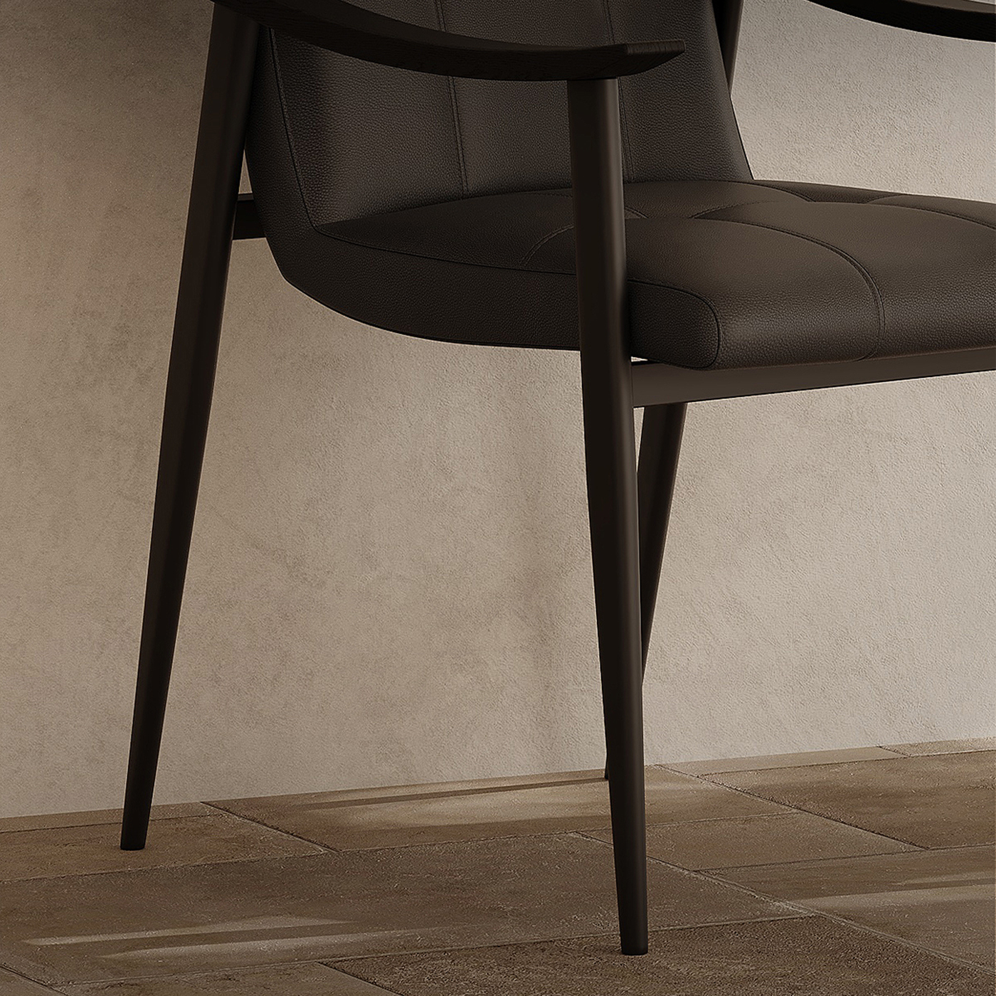 Nori Curved Leg Walnut Dining Table