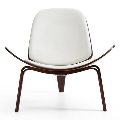 Mermaid Wegner White Shell Chair-White