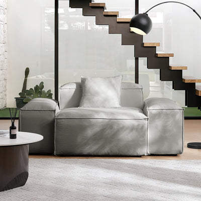 Freedom Modular Gray Accent Armchair-Gray