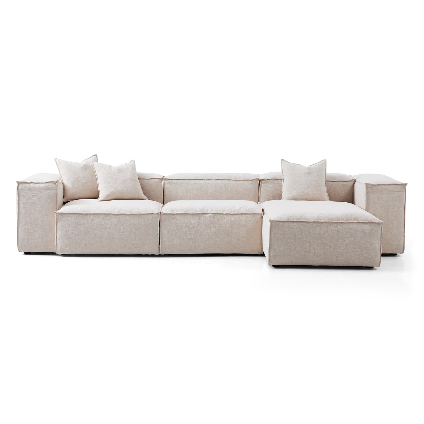 Freedom Modular Khaki Sectional Sofa-hidden