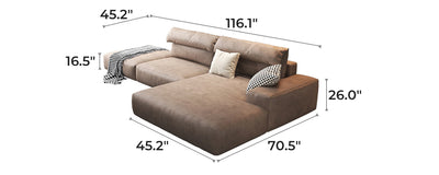 Chestnut Sectional