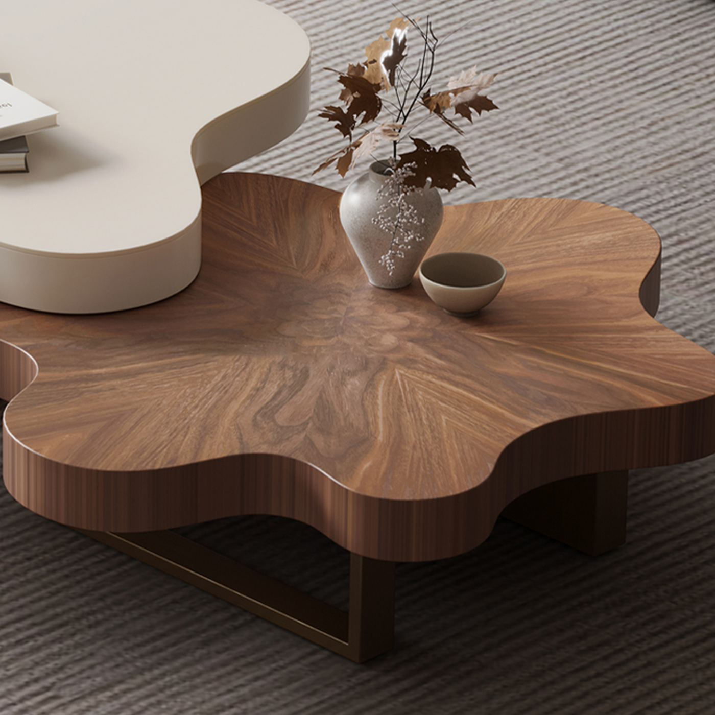 CloudBloom Layered Coffee Table
