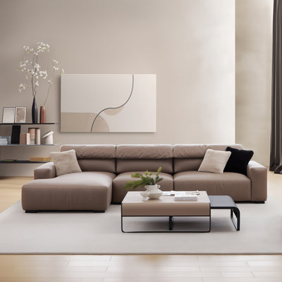Chestnut Sectional-Brown