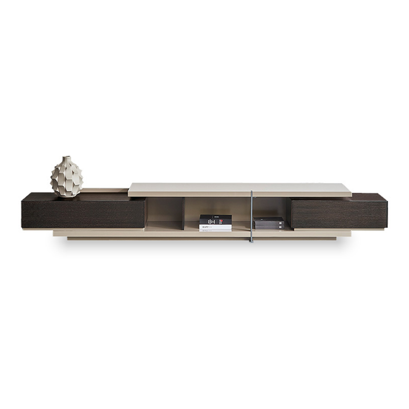 Slate & Ivory Modern TV Stand