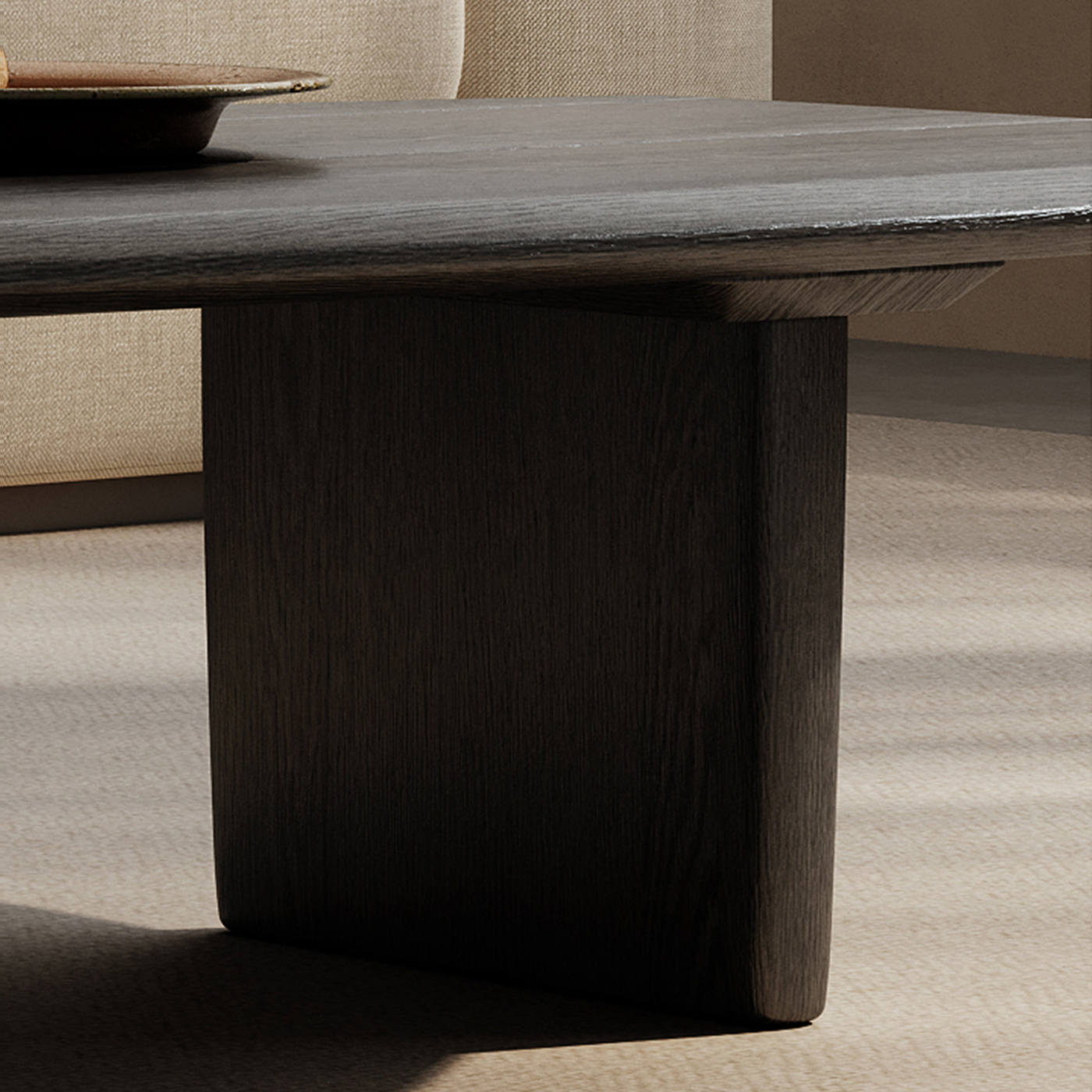 Darkwood Sculpt Coffee Table