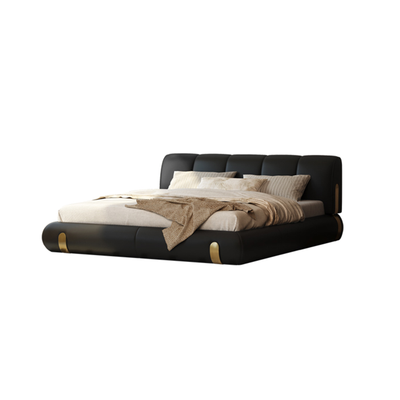 Aurelius Midnight Leather Bed