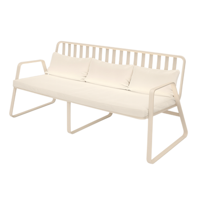 Mykonos Aluminum Outdoor Patio Conversation Set with Cushions