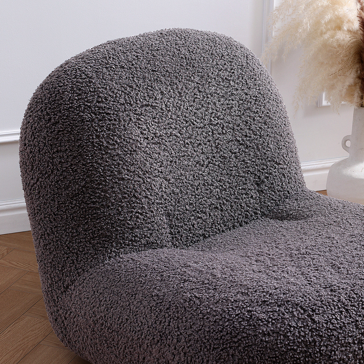 Puff Gray Accent Chair-Gray