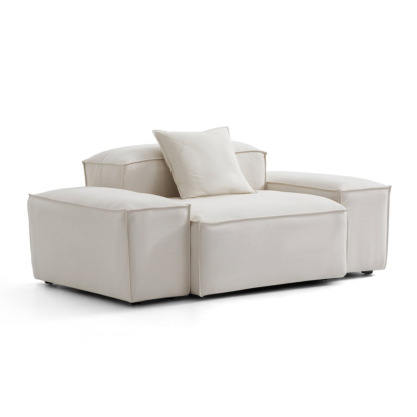 Freedom Modular Accent Armchair-Beige-Low