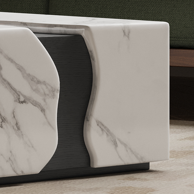 Rift Square Sintered Stone Coffee Table