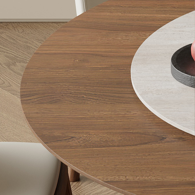 Elamer Rotating Round Dining Table