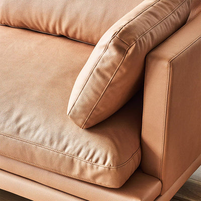 Chic Light Brown Leathaire Couch-Camel
