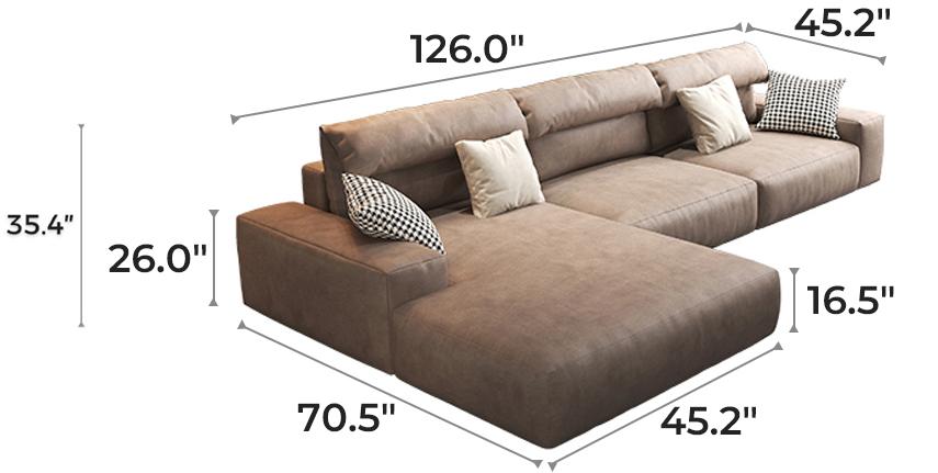 Chestnut Sectional