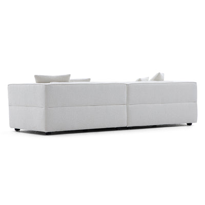Nordic Modern Gray Sofa-White