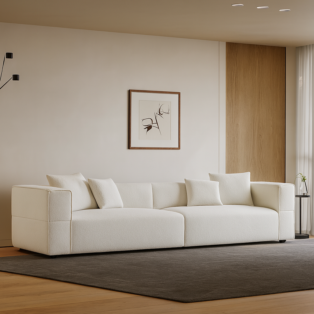 Nordic Modern Creamy Sofa-White