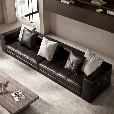 Blazer Black Leather Sofa