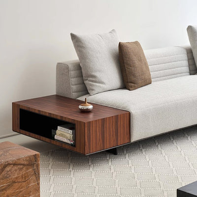 Brandy Channel Tufting Sectional with Coffee Table