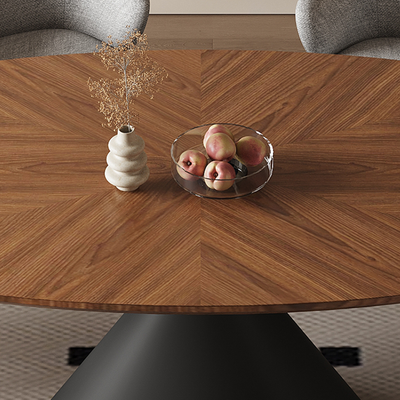 Apex Walnut Ellipse Dining Table