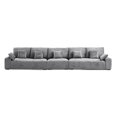 The Empress Camel Sofa-Gray-175.6"