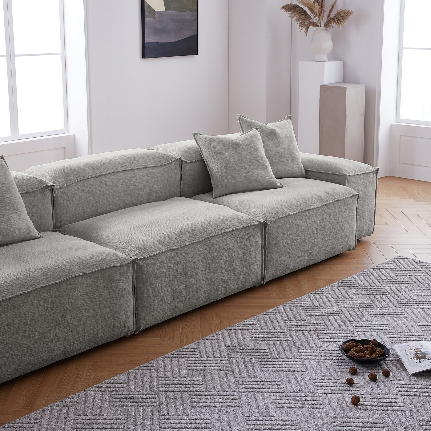 Freedom Modular Khaki Sofa-Gray