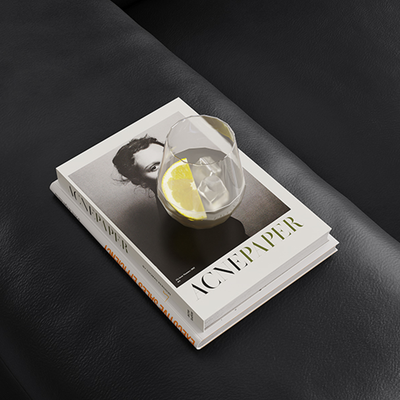 Domus High-Back Modular Leather Sofa-Black