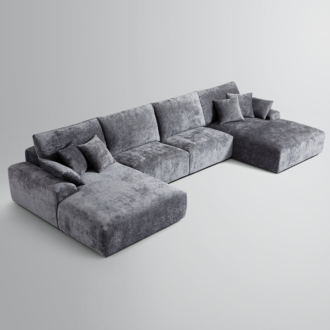 Empress Sofa | Modular Double Chaise Sofa with Expandable Seating
