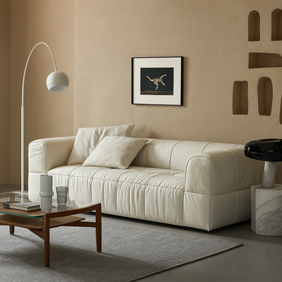 Kieayla Mino Soft Line Modular Sofa-White