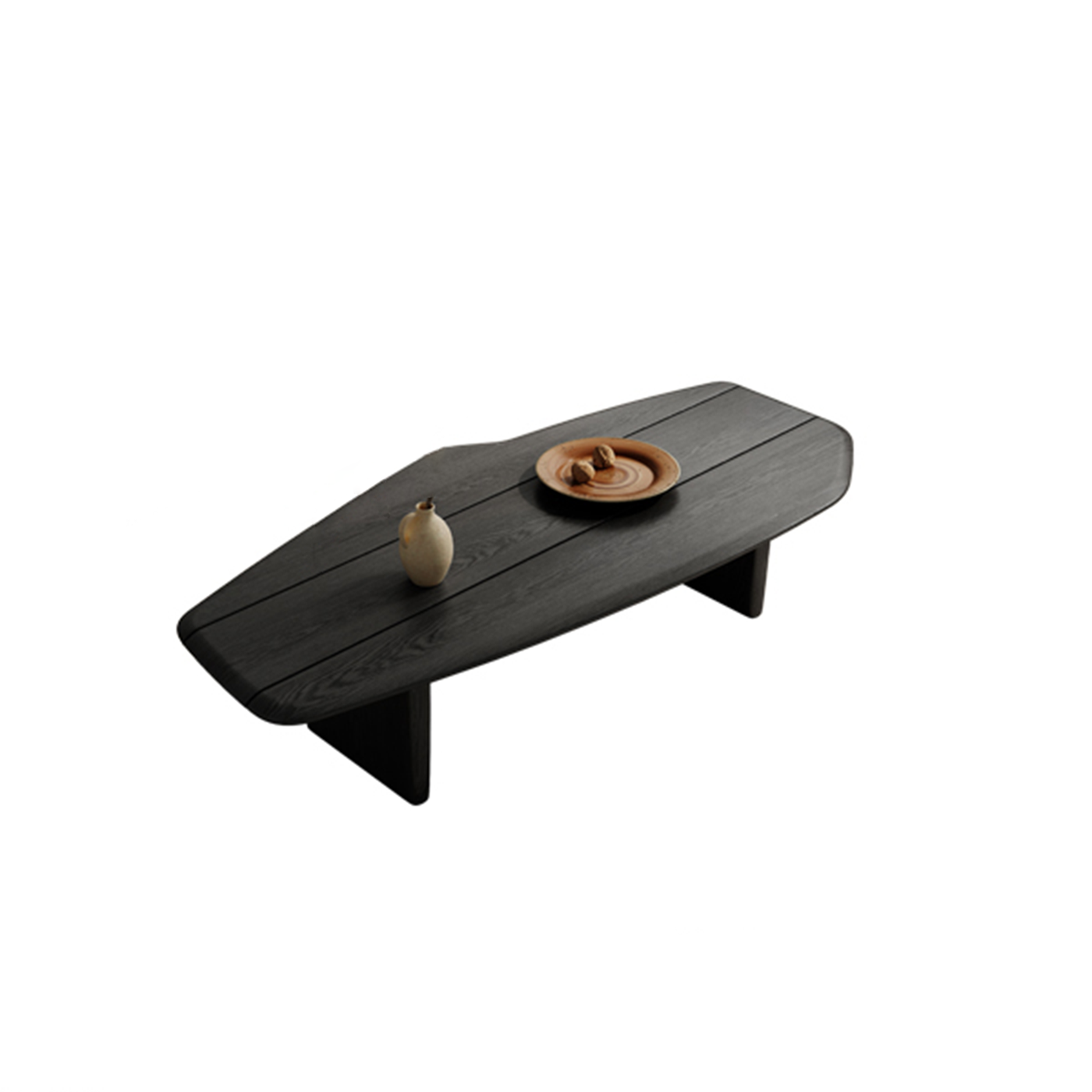 Darkwood Sculpt Coffee Table