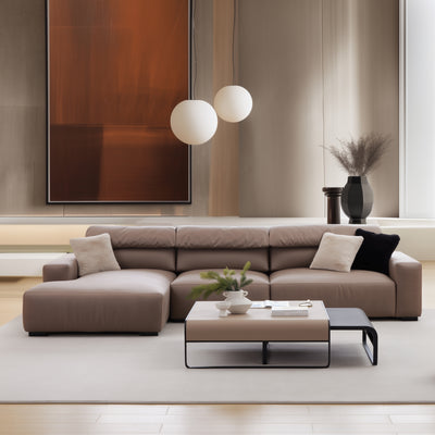 Chestnut Sectional-Brown