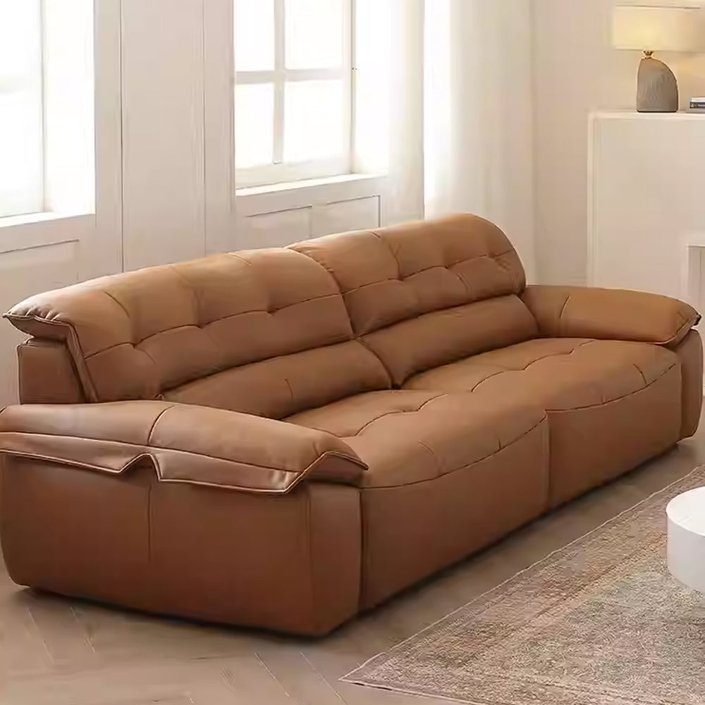 Ridhay Leather Sleeper Sofa