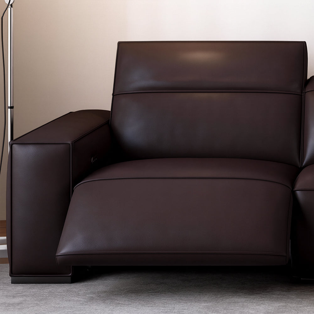 Gallant Top Grain Leather Power Recliner Sofa
