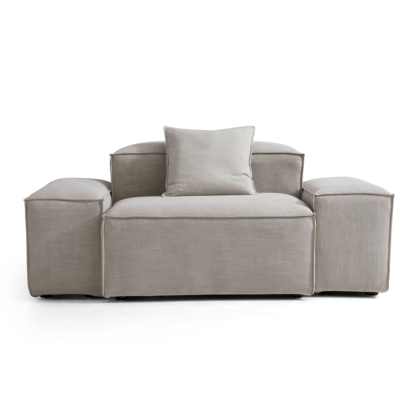 Freedom Modular New Gray Accent Armchair-Sand-Low