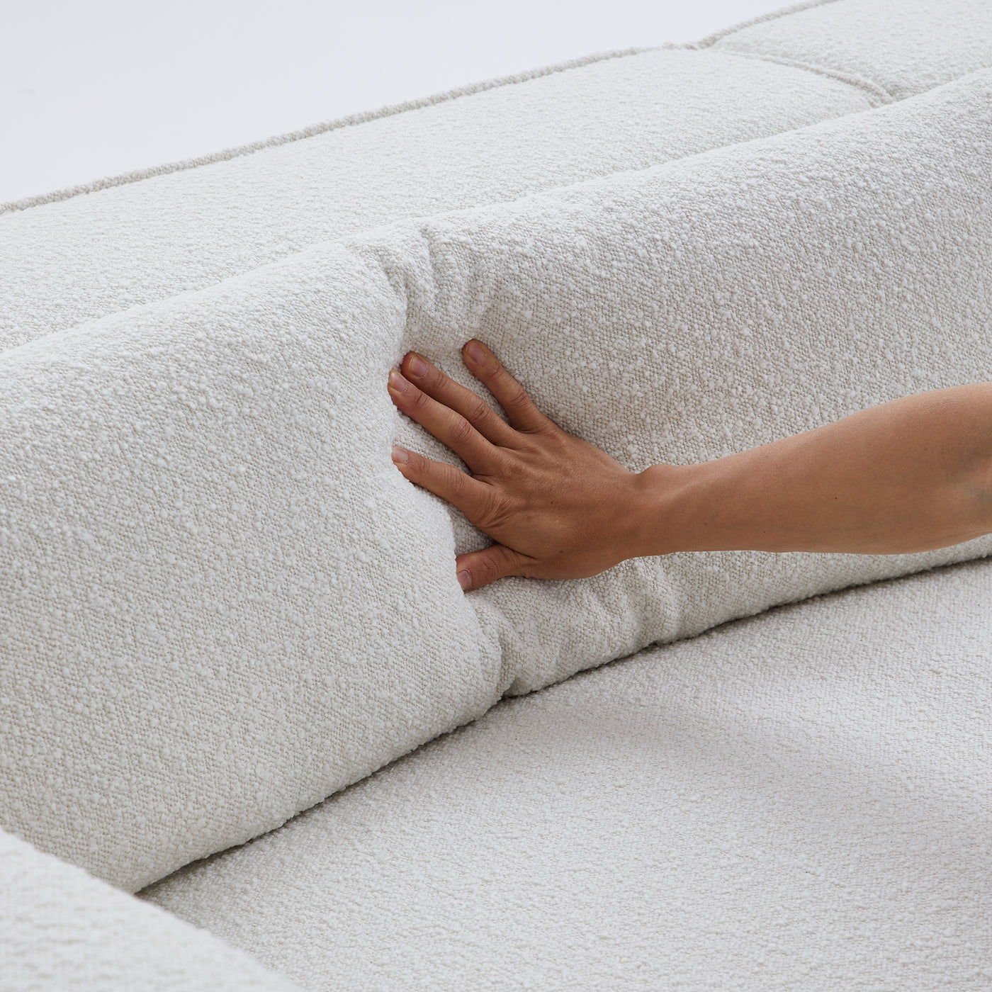 Nordic Modern Creamy Sofa-White