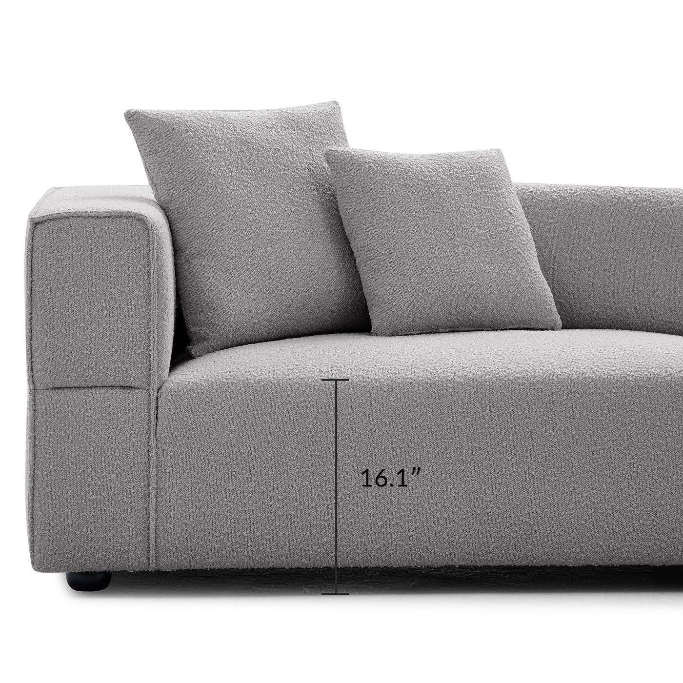 Nordic Modern Creamy Sofa-Gray