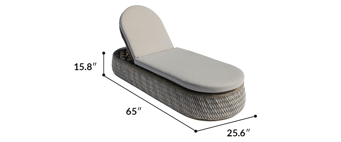 Strafford Woven Patio Lounge Set with Cushions