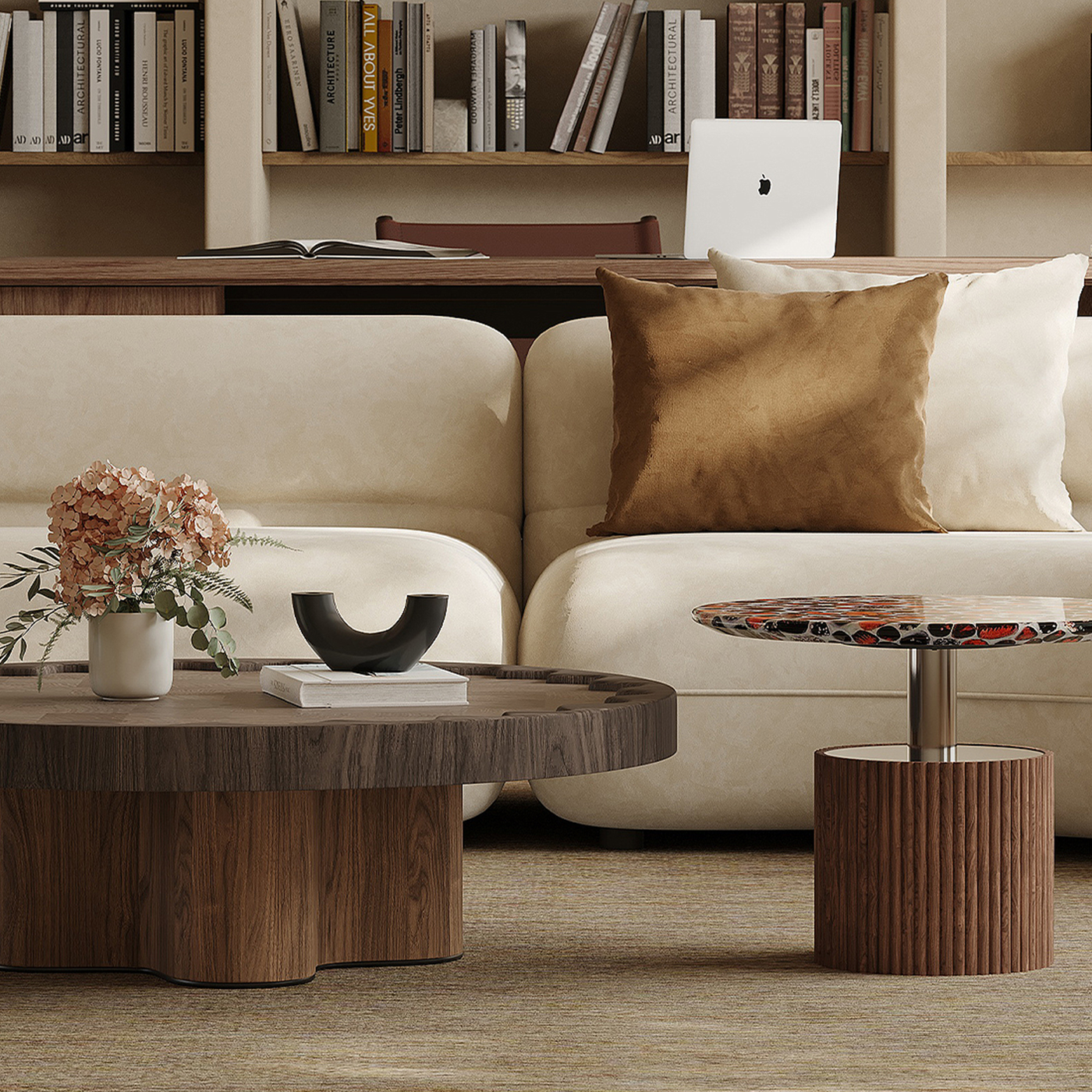 Mosaic Bloom Coffee Table Set