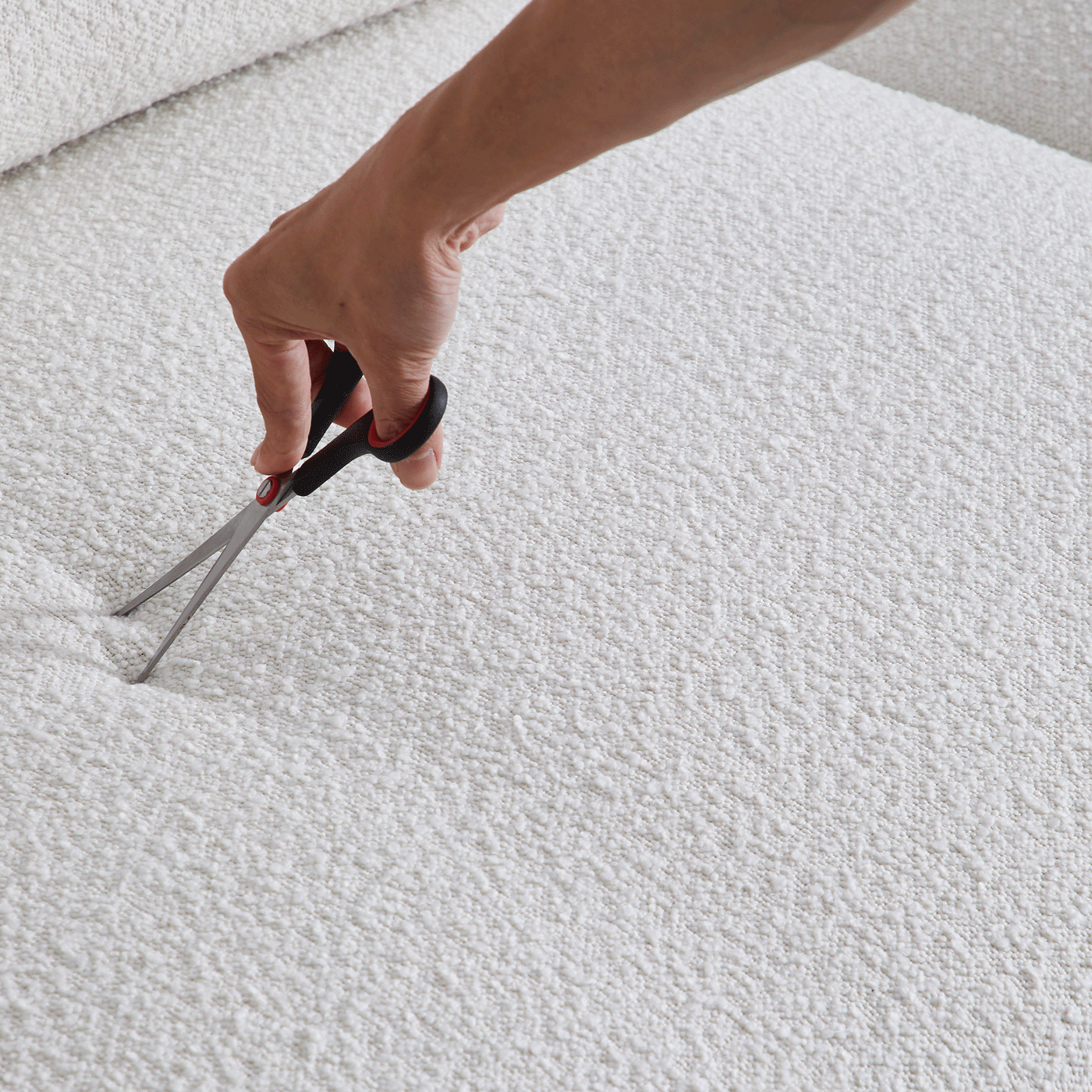 Nordic Modern Creamy Sofa-White