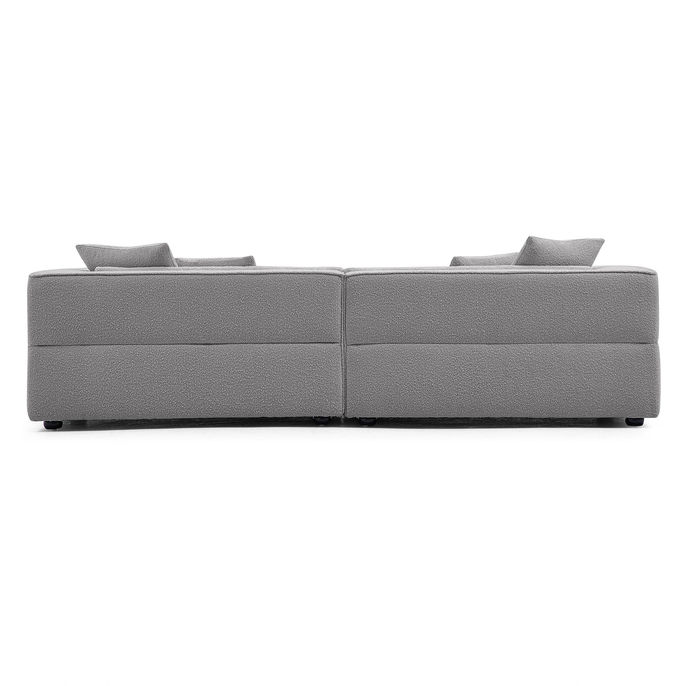 Nordic Modern Creamy Sofa-Gray-4 Seater 103.1"