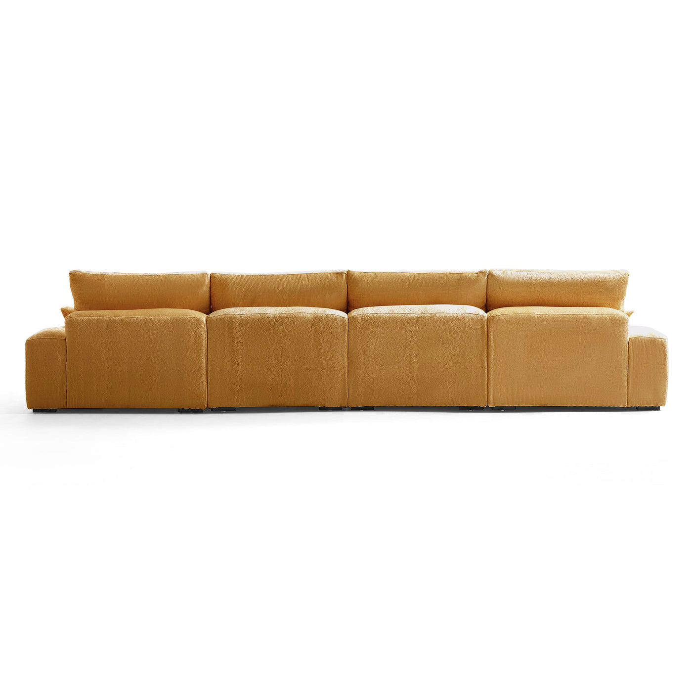 The Empress Yellow U Shaped Sectional-Yellow-161.4"