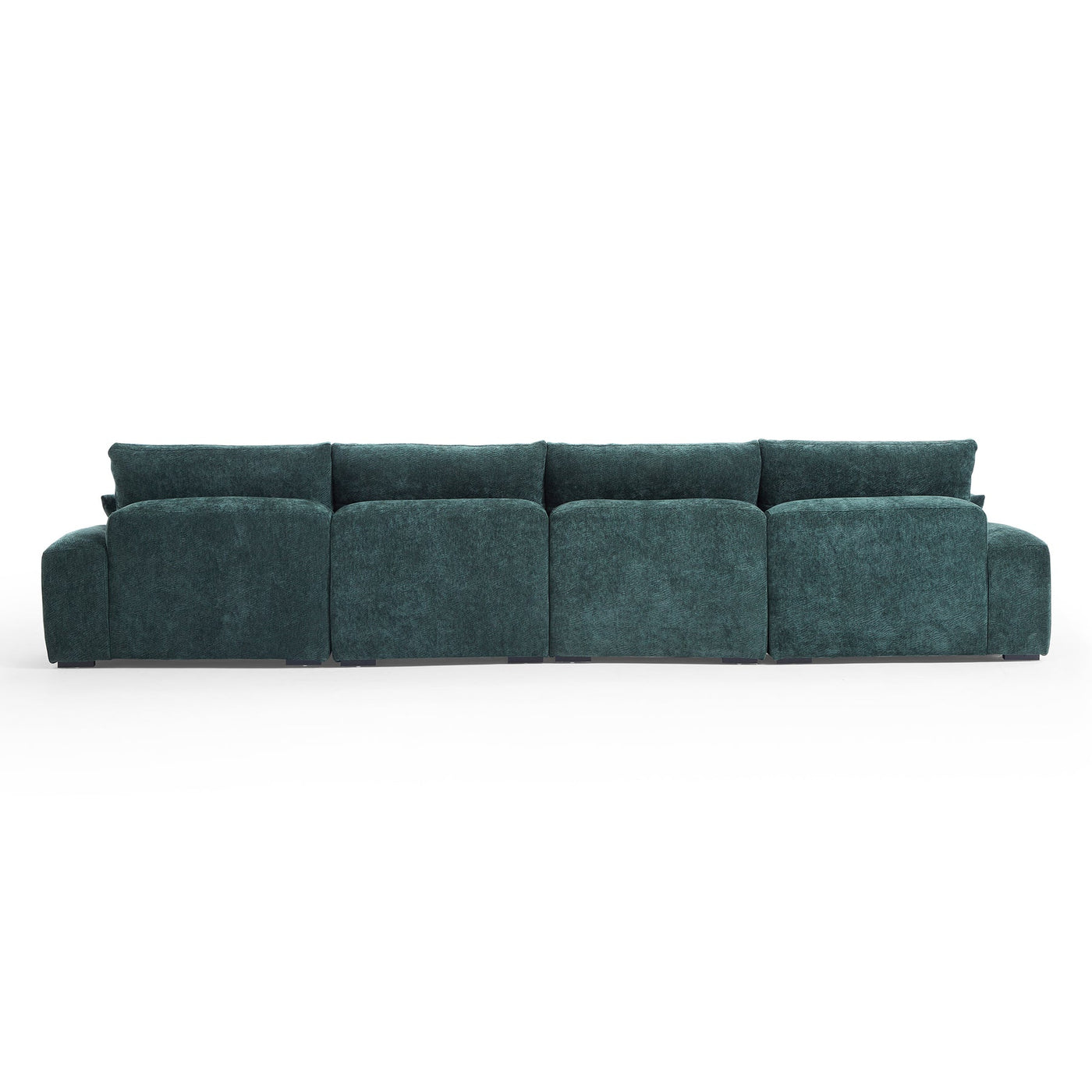 The Empress Navy Blue U Shaped Sectional-Green-161.4"