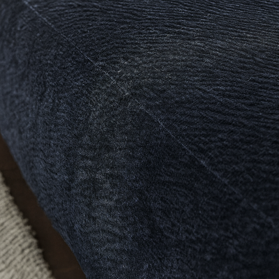 Velvet Curved Sectional Sofa in Midnight Black-Black